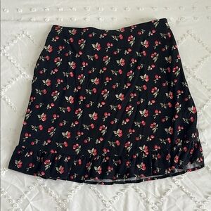 Abercrombie & Fitch Pink Red Bubble Mini Skirt